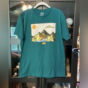 Vans Mt Vans II Graphic T-shirt M EUC Deep Teal